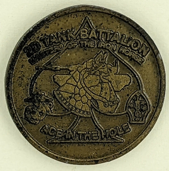 2nd Tank Battalion Ace In The Hole Marine Challenge Coin