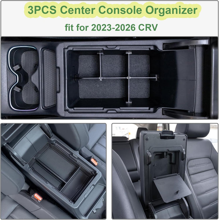 3PCS Center Console Organizer Set for 2023-2025 Honda CR-V