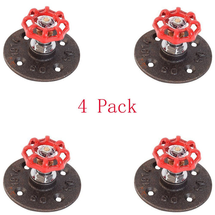 4 Pcs Industrial Pipe Coat Hook Wall Mounted Office Entryway Foyer Hallway Bathroom Towel Rack Bedroom Rail Decor DIY