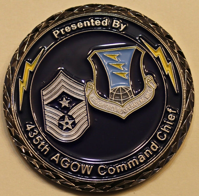 435th Air Ground Op Wing JFAC TACP Command Chief Air Force Challenge Coin