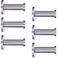 6 Pieces Wall-Mount Towel Hook Coat Hook Stainless Steel (2 Inch)