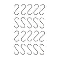 7Penn Black S Hooks for Hanging Pots and Pans, 20-Pack – Plant Hooks, Closet Hooks, Kitchen Hooks – Hanging Hook 20pk