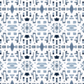 82113 Indigo Ocean Sisal Grasscloth Wallcovering