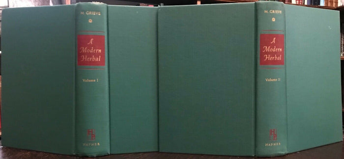 A MODERN HERBAL - Grieve, 1959 - 2 Vols in Slipcase NATURAL REMEDIES HERBALISM