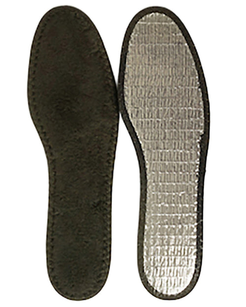 Black coloured Aigle Insulating Undersoles on white background #colour_black