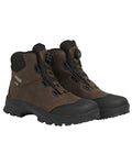 Dark Brown Coloured Aigle Laforse No Lace Boots On A White Background #colour_dark-brown