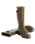 Khaki coloured Aigle Mens Cessac Gardening Wellingtons on white background #colour_khaki