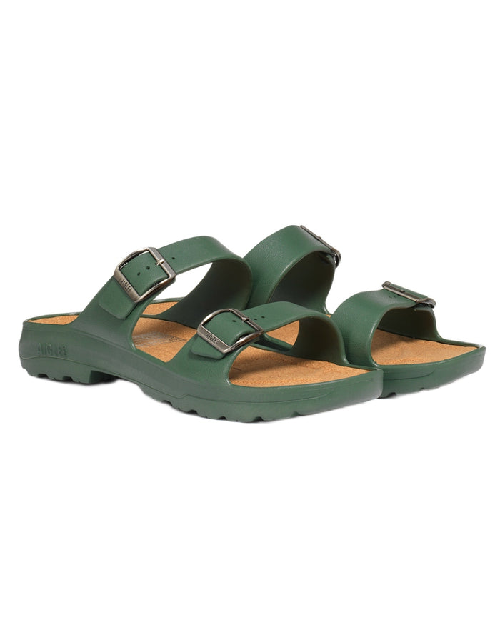 Romarin coloured Aigle Mens Corlay Ultra Light Clogs on white background #colour_romarin