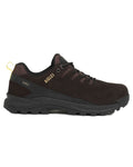 Expresso coloured Aigle Mens Plutno MTDL Hiking Shoes on white background #colour_expresso
