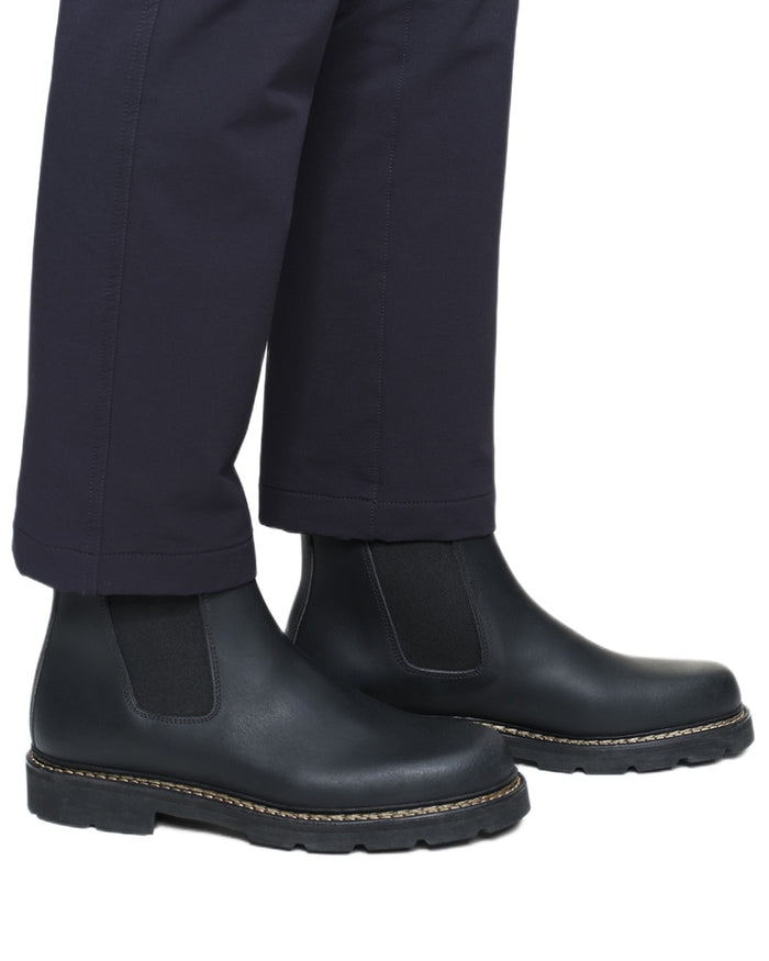 Noir 2 coloured Aigle Mens Quercy Work Boots on white background #colour_noir-2