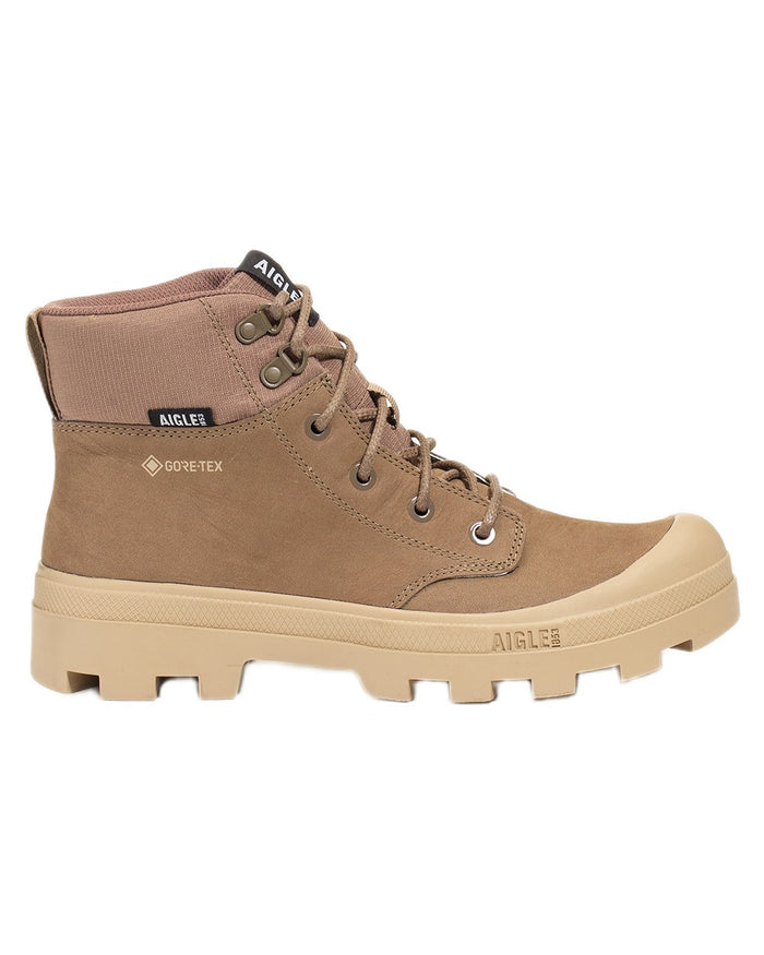 Chestnut coloured Aigle Mens Tenere LTR GTX Hiking Boots on white background #colour_chestnut