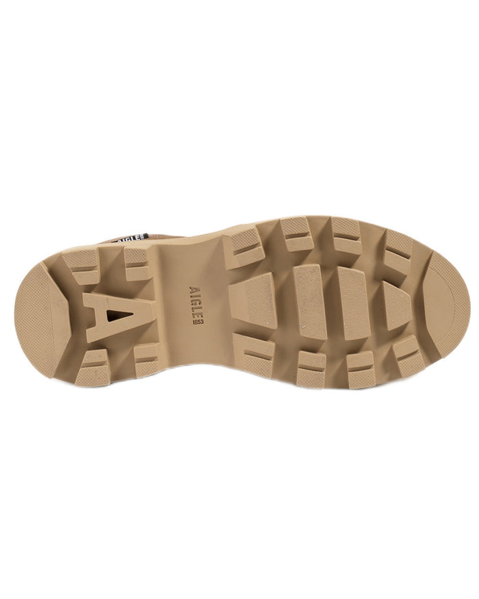 Chestnut coloured Aigle Mens Tenere LTR GTX Hiking Boots on white background #colour_chestnut