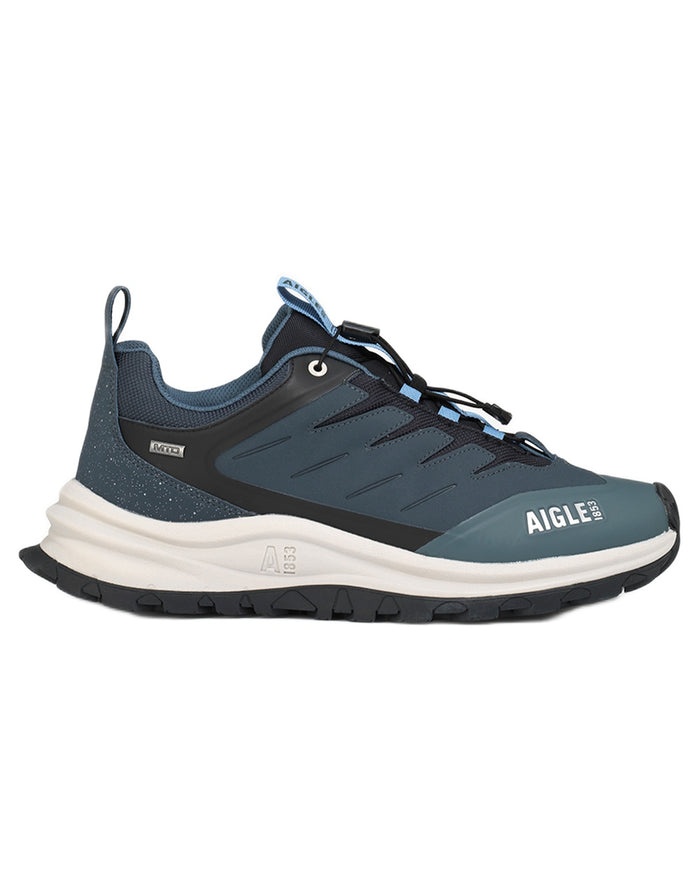 Carbone coloured Aigle Trekkix Low Rise MTD Trekking Shoes on white background #colour_carbone