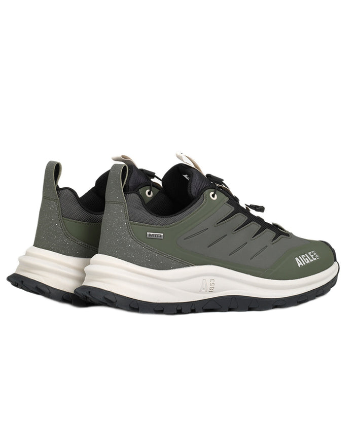Avocat coloured Aigle Trekkix Low Rise MTD Trekking Shoes on white background #colour_avocat