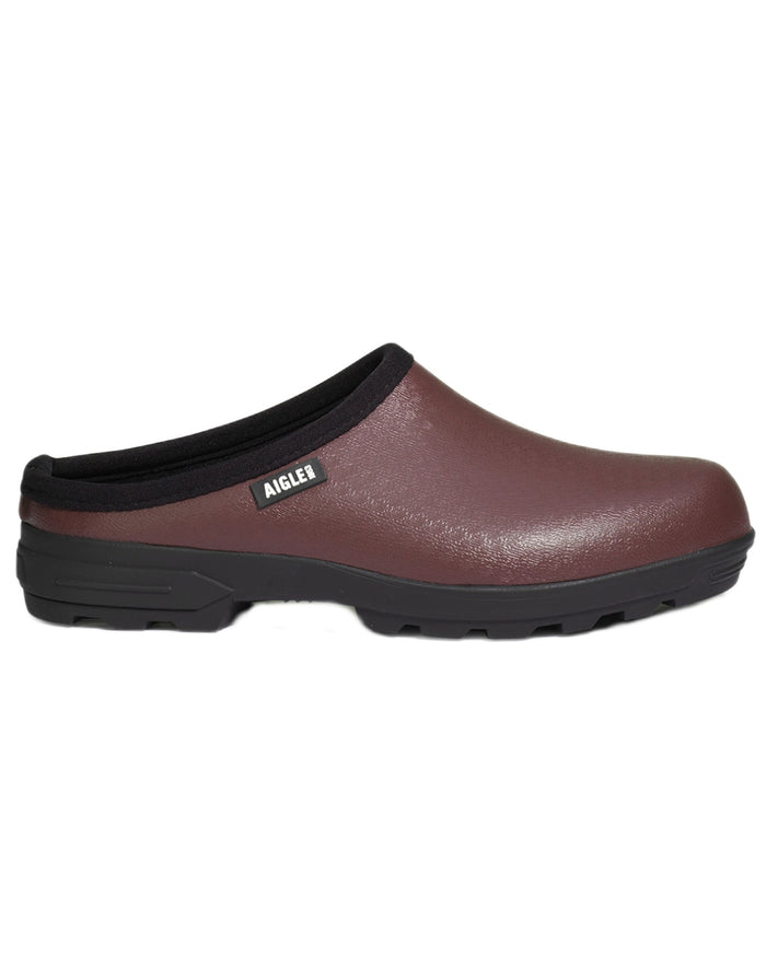 Sureau coloured Aigle Womens Lessfor Open Clogs on white background #colour_sureau