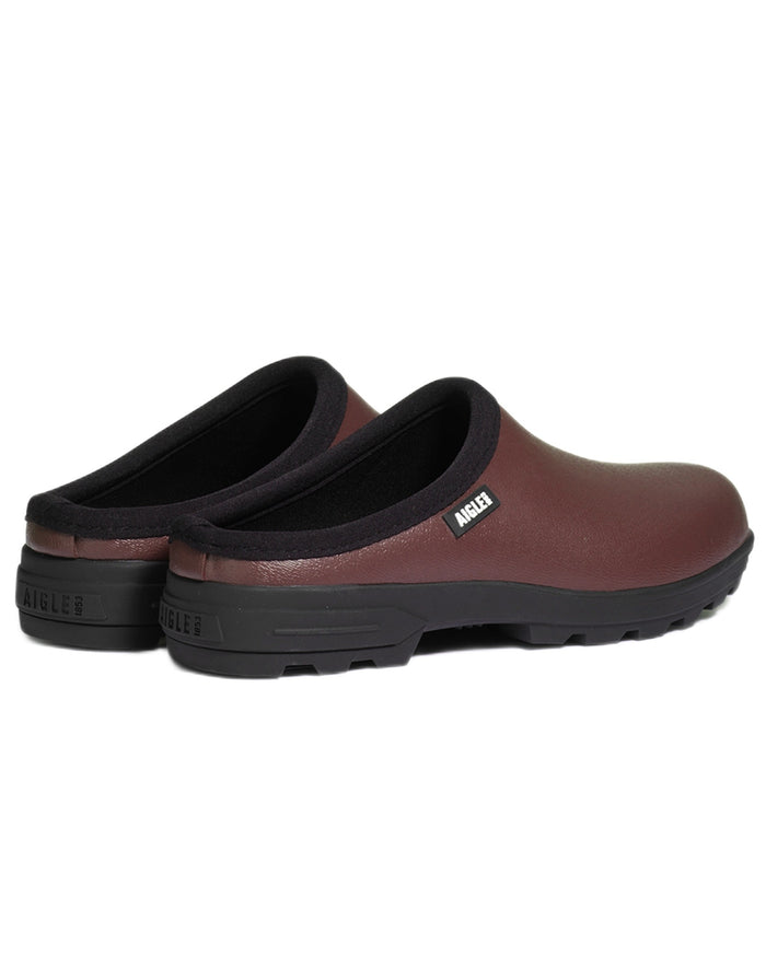 Sureau coloured Aigle Womens Lessfor Open Clogs on white background #colour_sureau