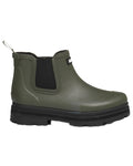 Avocat coloured Aigle Womens Soft Fur Hybrid Ankle Rain Boots on white background #colour_avocat