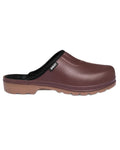 Sureau Miel coloured Aigle Womens Taden 2 Ultra-Light Clogs on white background #colour_sureau-miel