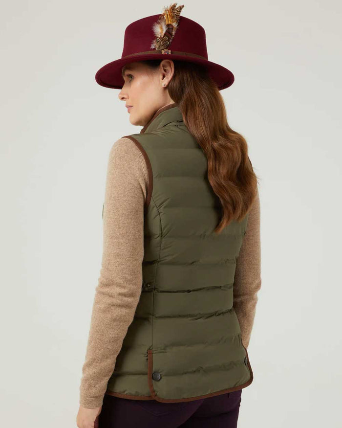 Alan Paine Calsall Ladies Gilet in Olive #colour_olive