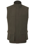 Olive coloured Alan Paine Lockwood Mens Shooting Waistcoat on white background #colour_olive