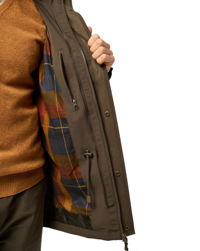 Olive coloured Alan Paine Lockwood Mens Shooting Waistcoat on white background #colour_olive