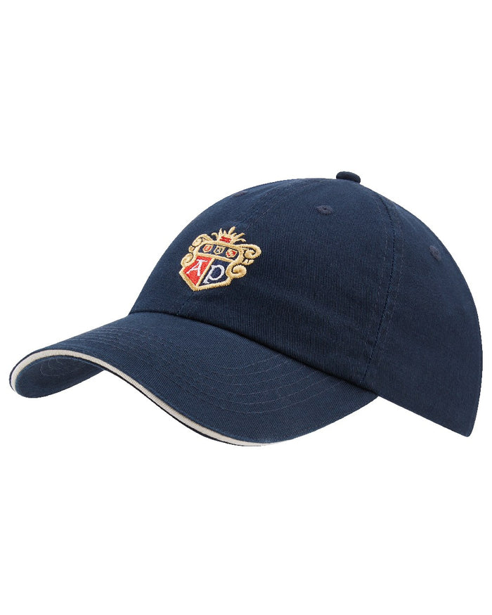 Navy coloured Alan Paine Mens Cotton Baseball Cap on white background #colour_navy