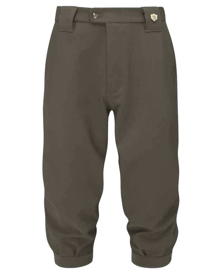 Olive Coloured Alan Paine Mens Lockwood Breeks On A White Background