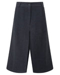 Blue coloured Alan Paine Surrey Ladies Tweed Culottes on white background #colour_blue