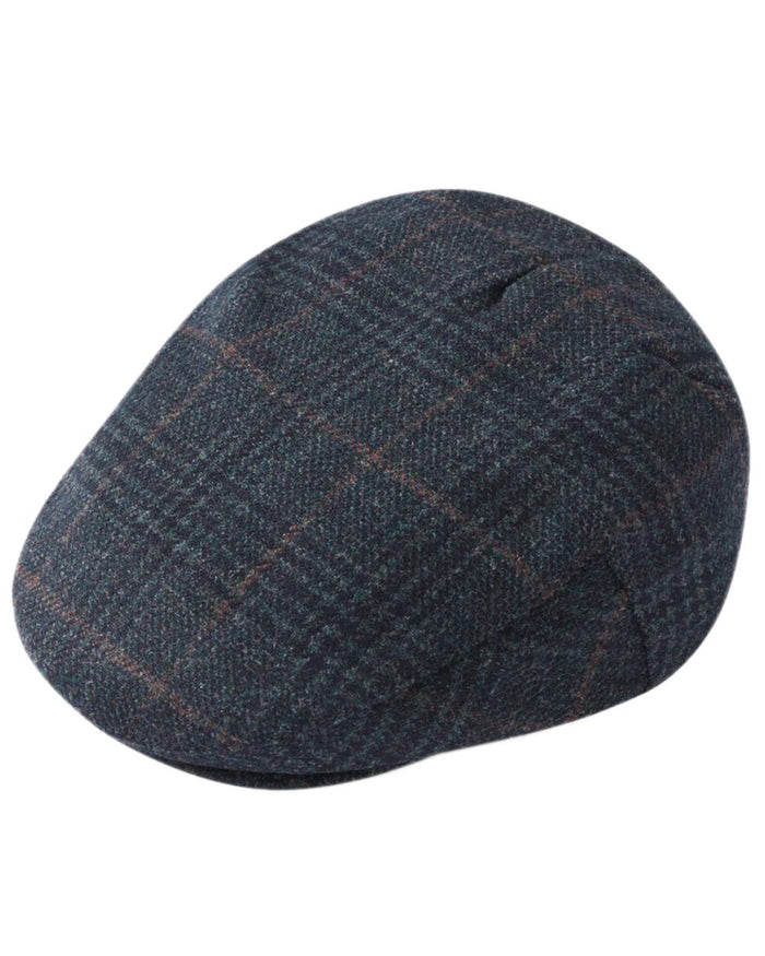 Green Check Coloured Alan Paine Surrey Mens Cap on white background #colour_green-check