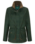 Myrtle coloured Alan Paine Womens Didsmere Coat on white background #colour_myrtle