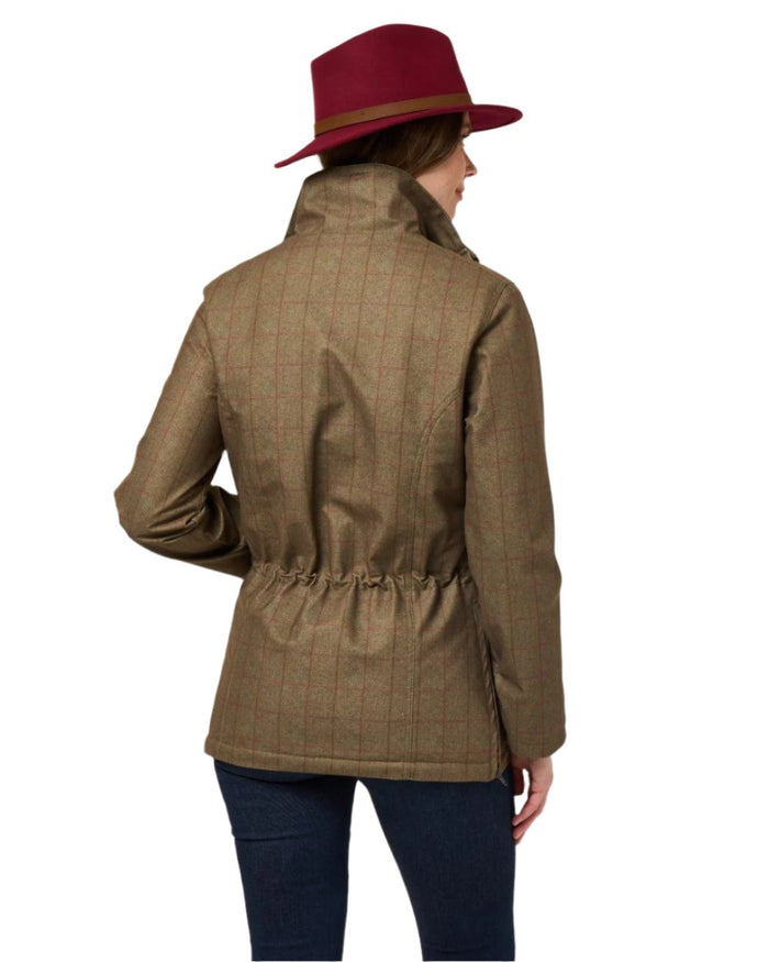 Pine coloured Alan Paine Womens Didsmere Coat on white background #colour_pine