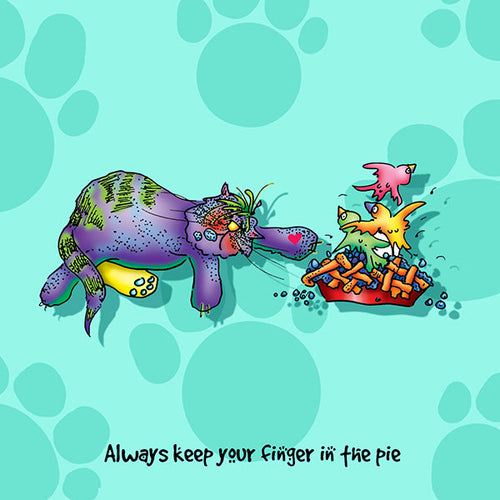 "Always keep your finger in the pie" WHIMSHOTS CANVAS