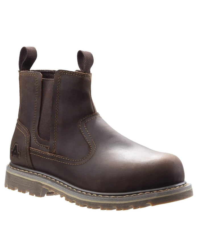 Brown Coloured Amblers Safety AS101 Alice Safety Boots #colour_brown