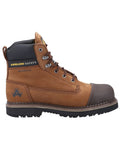Brown Coloured Amblers Safety AS233 Austwick Waterproof Safety Boots on a white background #colour_brown