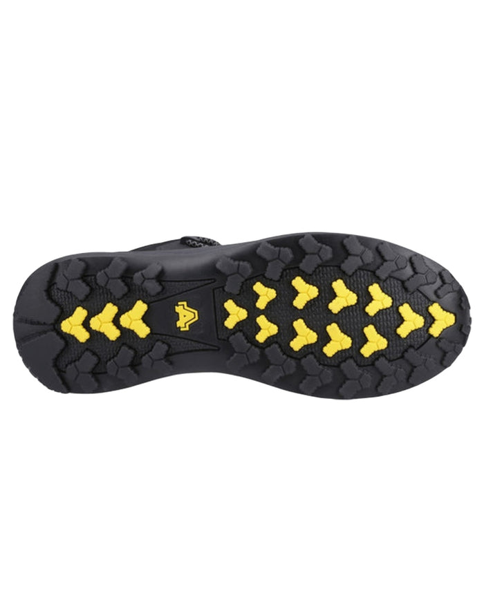 Black Coloured Amblers Safety AS321C Calderdale Waterproof S7 SR Boots on White Background
#colour_black