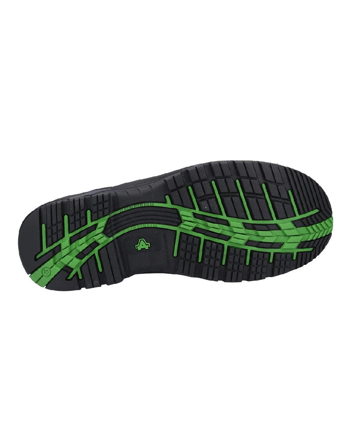 Black coloured Amblers Safety AS504 Aspen S1 SRC Safety Shoes on white background #colour_black