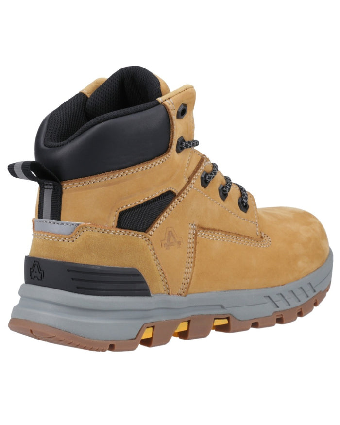 Honey coloured Amblers Safety AS613 Elena Safety Boots on white background #colour_honey
