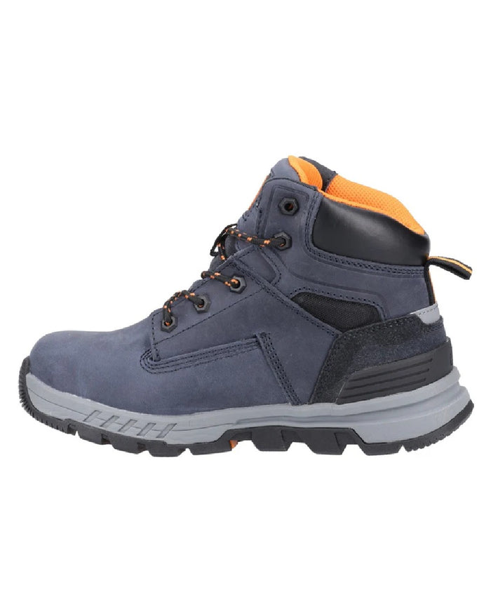 Navy coloured Amblers Safety AS613 Elena Safety Boots on white background #colour_navy