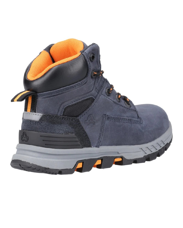 Navy coloured Amblers Safety AS613 Elena Safety Boots on white background #colour_navy