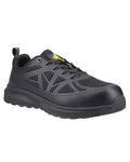 Black Coloured Amblers Safety AS721C Hurdle S1PL Safety Trainers on White Background
#colour_black