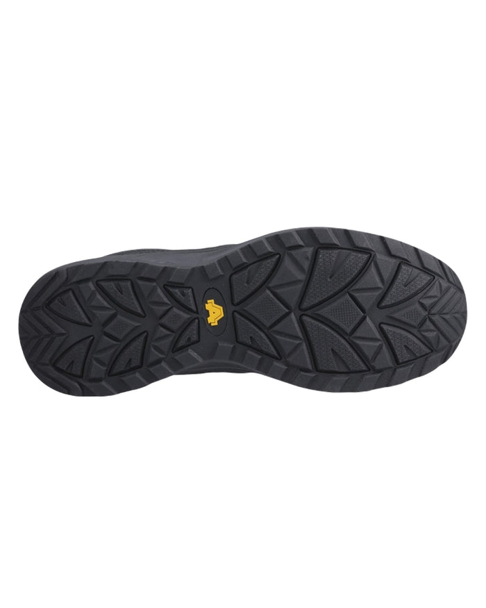 Black Coloured Amblers Safety AS722C Relay S1PL SR Safety Hikers on White Background
#colour_black