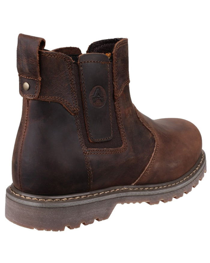 Brown Coloured Amblers Safety FS165 Pull-On Safety Dealer on a white back ground #colour_brown