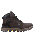 Brown coloured Amblers Safety Mens AS261 Safety Boots on a white background #colour_brown