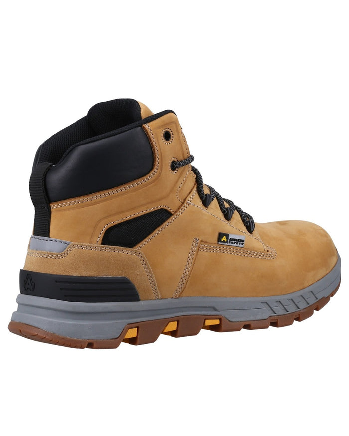 Honey coloured Amblers Safety Mens AS261 Safety Boots on a white background #colour_honey