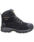Black Coloured Amblers Safety Mens FS987 Waterproof Safety Boots on a white background #colour_black