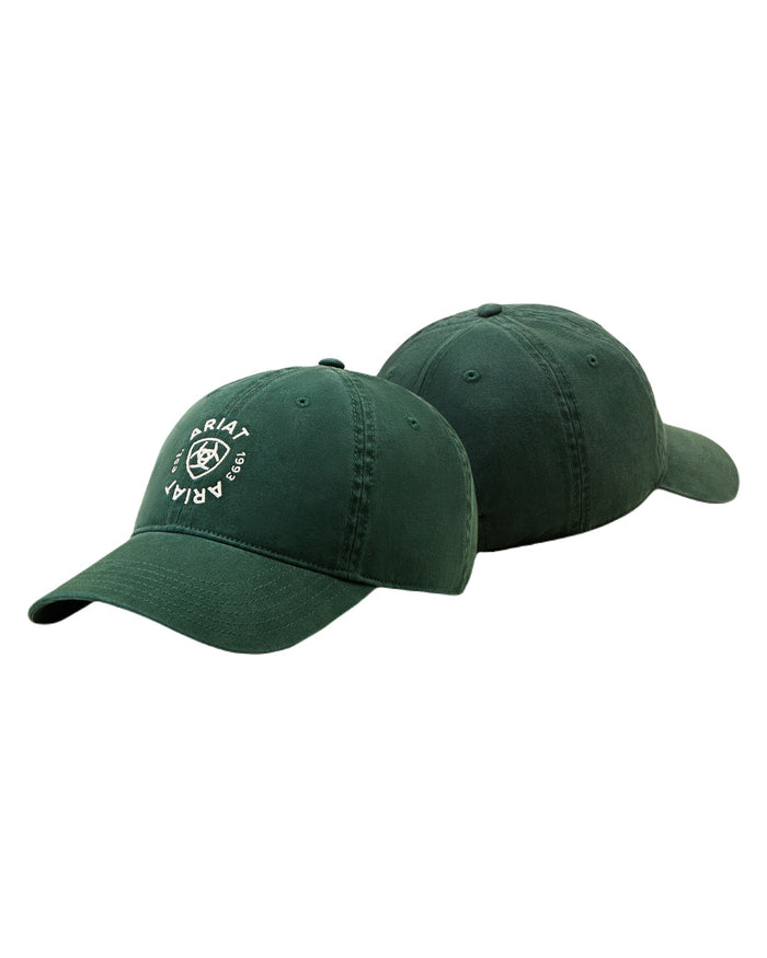 Forest Green coloured Ariat Country Cap on white background #colour_forest-green