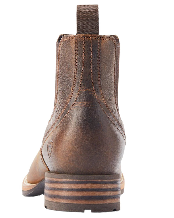 Old Earth Coloured Ariat Mens Hybrid Low Boy Western Boot on white background #colour_old-earth