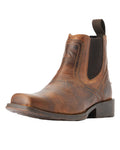 Barn Brown Coloured Ariat Mens Midtown Rambler Western Boots on white background #colour_barn-brown