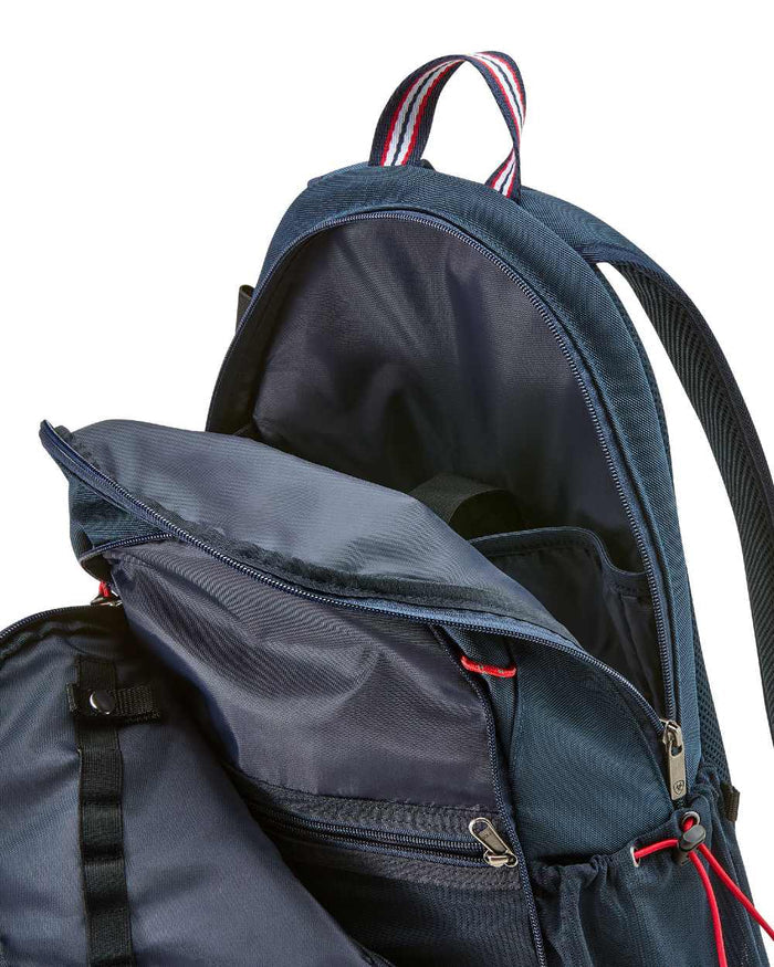 Dark Navy coloured Ariat Stride Backpack on white background #colour_dark-navy