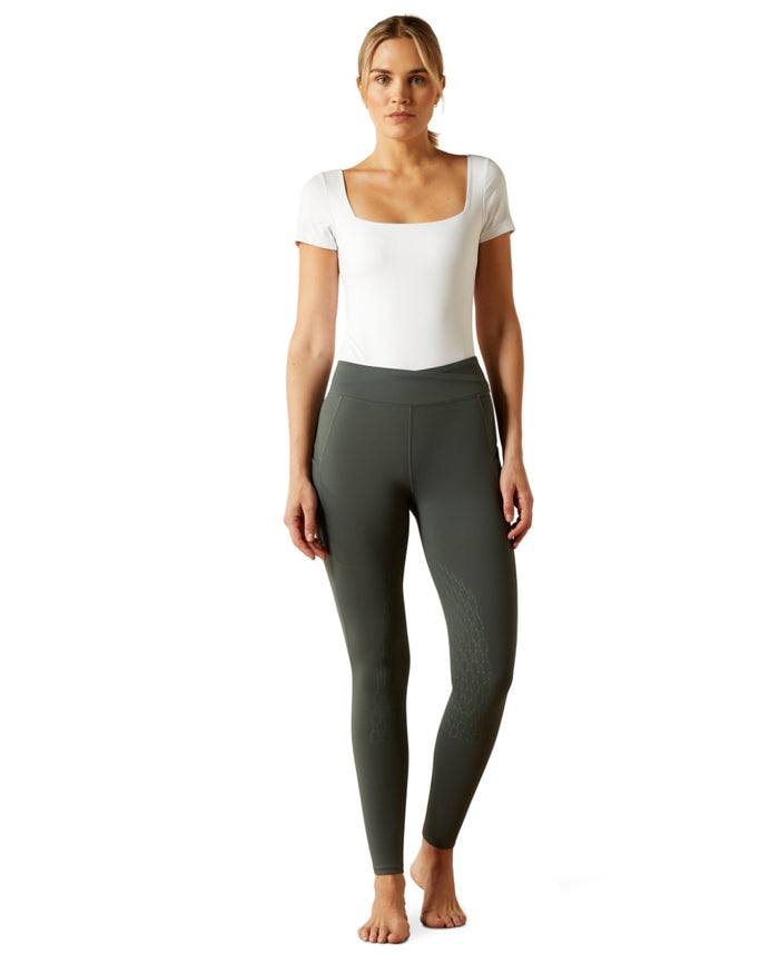 Urban Chic Coloured Ariat Womens Avail 2.0 Half Grip Tights on white background #colour_urban-chic